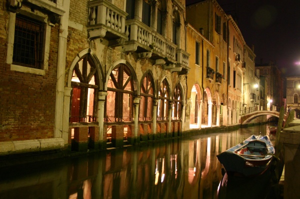 Small Canal at Night