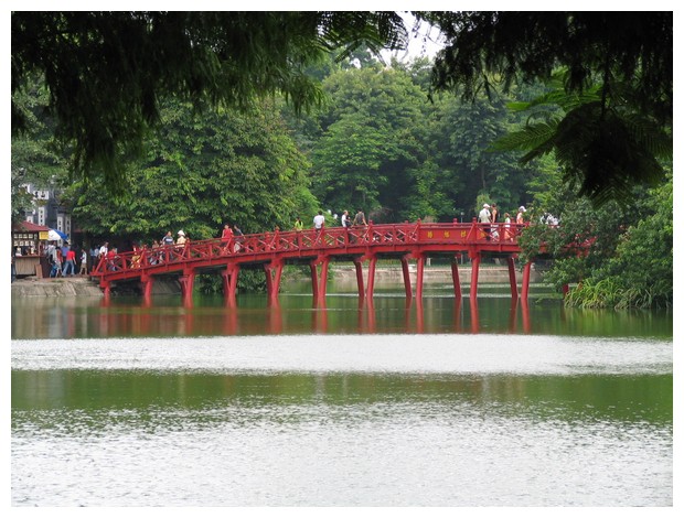 Bridge over Hoan Kiem Lake