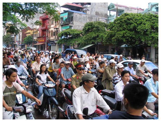 Rush hour at Hanoi