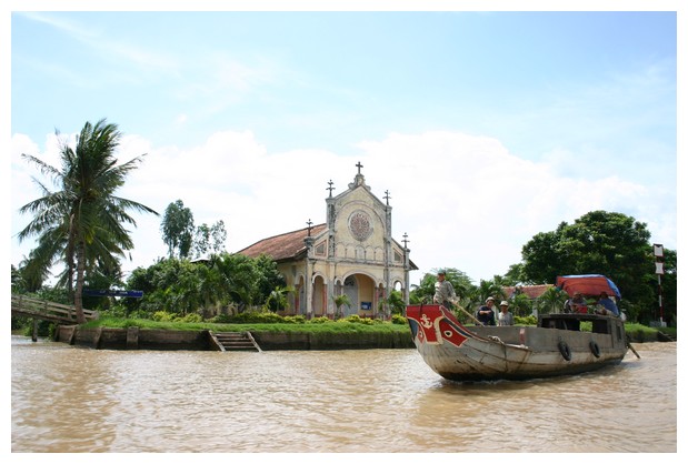 One church in the Mekong Delta