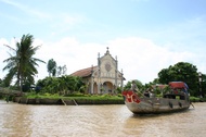 One church in the Mekong Delta