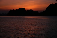 Sunset at Halong Bay
