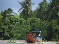Boat in Mekong River