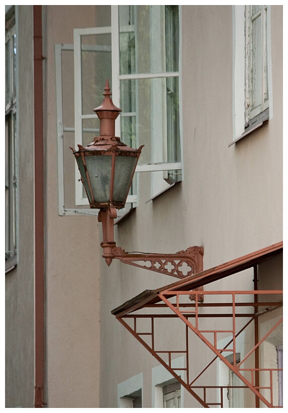 Streetlamp with Open Windows