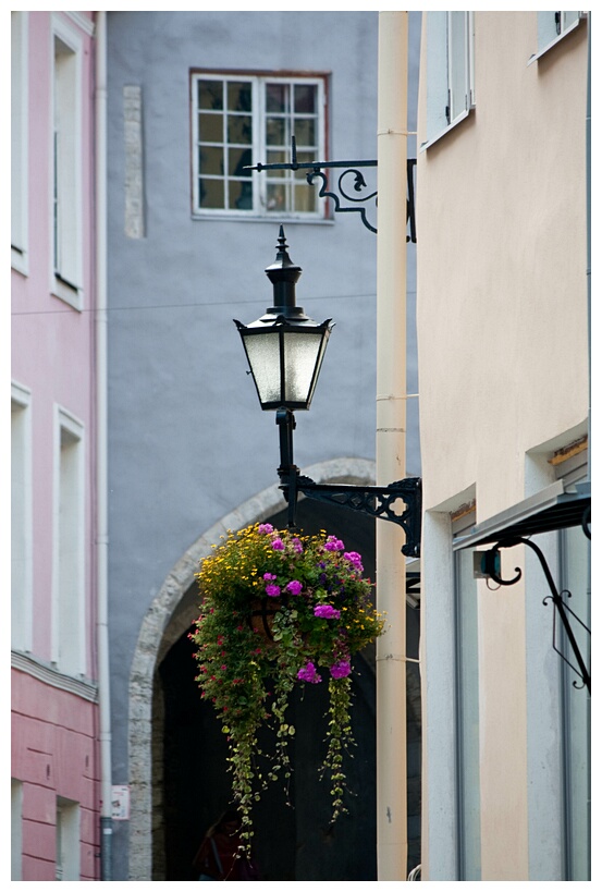 Streetlamp over Baby-blue