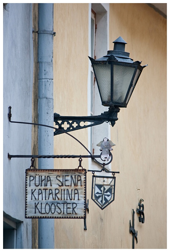 Streetlamp with Sign