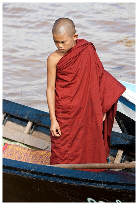 Monk in the Boat