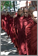 Line of Monks