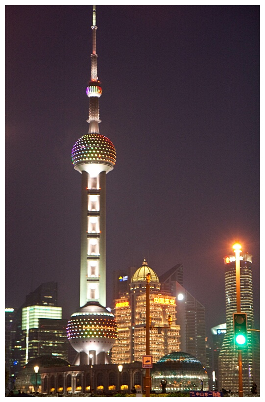 Oriental Pearl Tower Iluminated