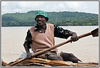 Rowing in Lake Tana