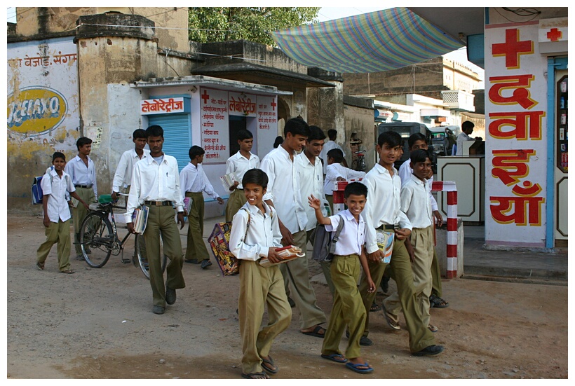 Boys out of school