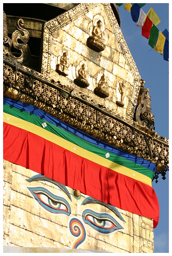 Buddha eyes on the Swayambhunath Stupa