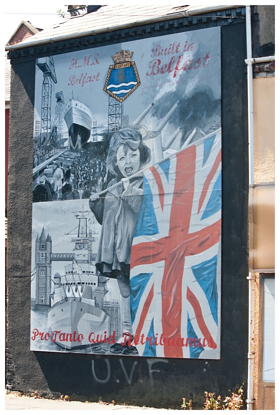 HMS Belfast Mural