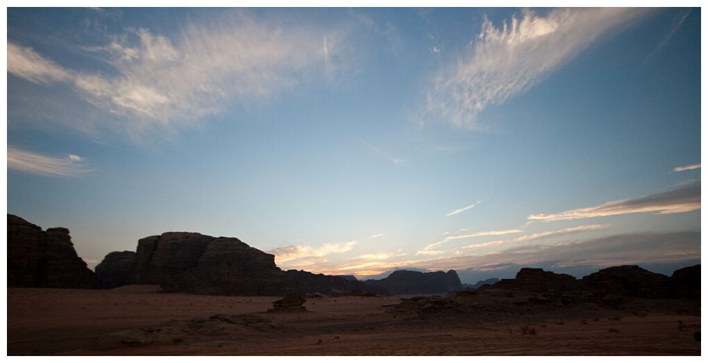 Sunset in Wadi Rum