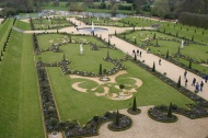Uno de los muchos jardines de Hampton Court