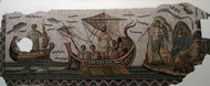Mosaico de Ulises y las Sirenas
