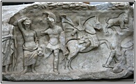 Temple of Hadrian Reliefs