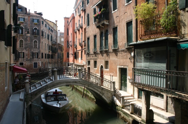 Sailing in the canal