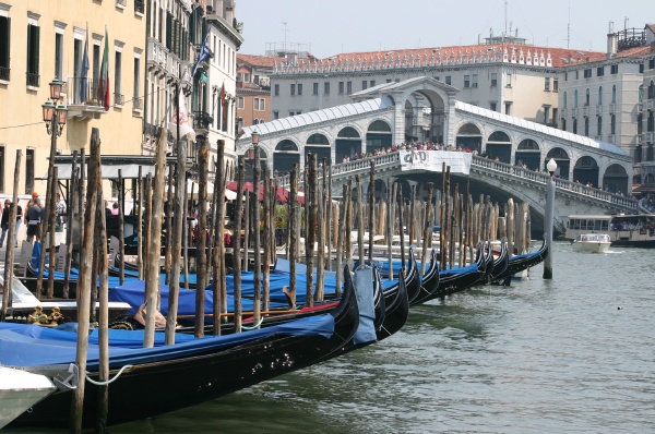 Gondolas near Rialto