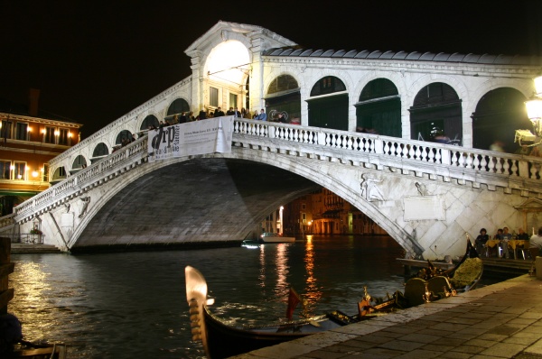 Rialto at night