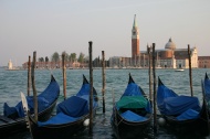 Gondolas and San Giorgio Maggiore