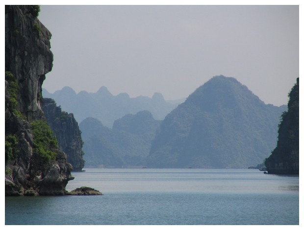 Mountains viewed from the boat