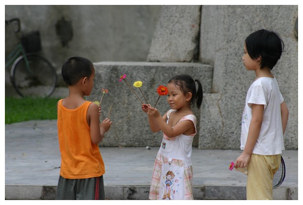 Children playing at Hanoi