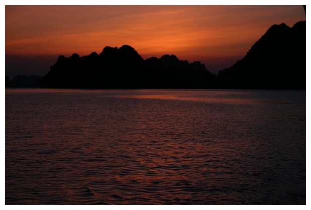 Sunset at Halong Bay