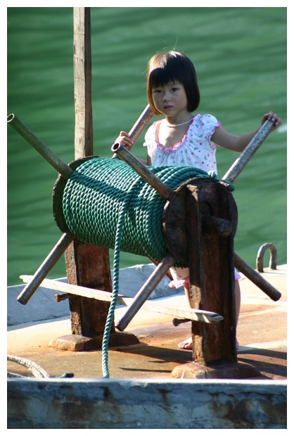 Girl on the boat