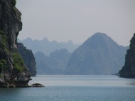 Mountains viewed from the boat