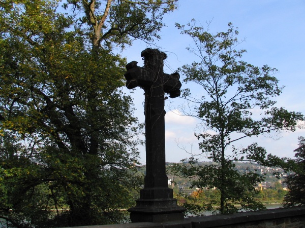 Cross backlit