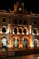 Rossio Station at Night