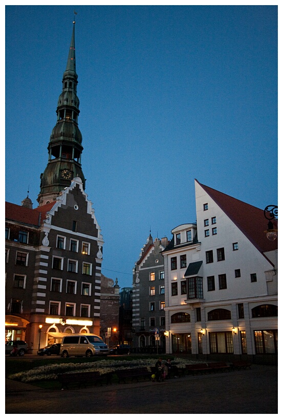 Ratslaukums at Night