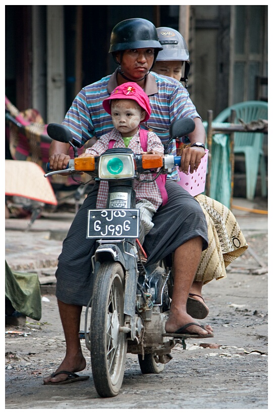 Three on the motorcycle