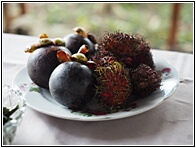 Mangosteens and Rambutans