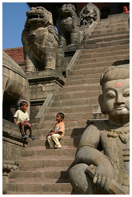 Steps leading up the Nyatapola Mandir