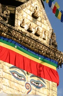 Buddha eyes on the Swayambhunath Stupa