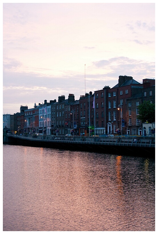 Sunset over the Liffey