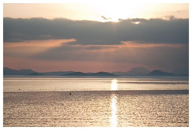 Atardecer sobre el Mar Menor