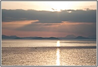 Atardecer sobre el Mar Menor