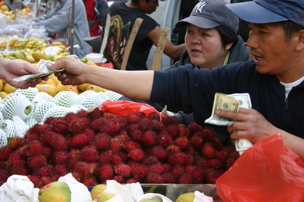 Sellers in Chinatown