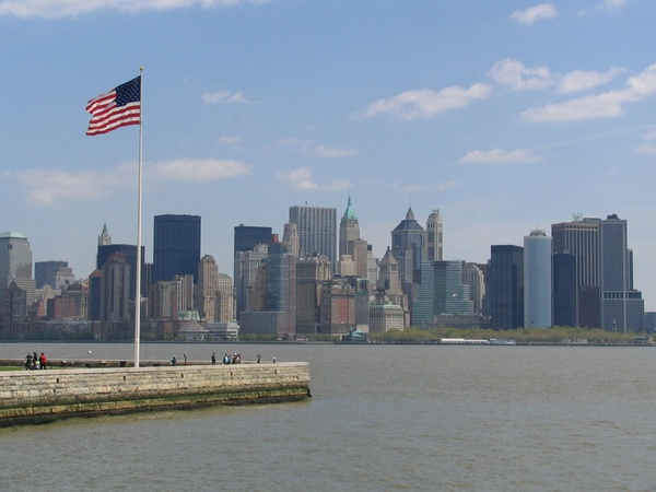 Manhattan from Liberty Island