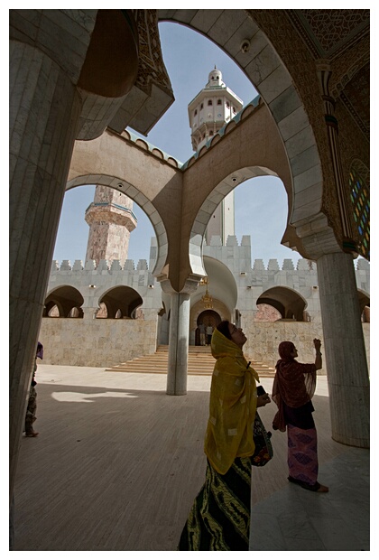 Tourists in Touba Mosque