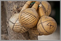 Decorated Gourds