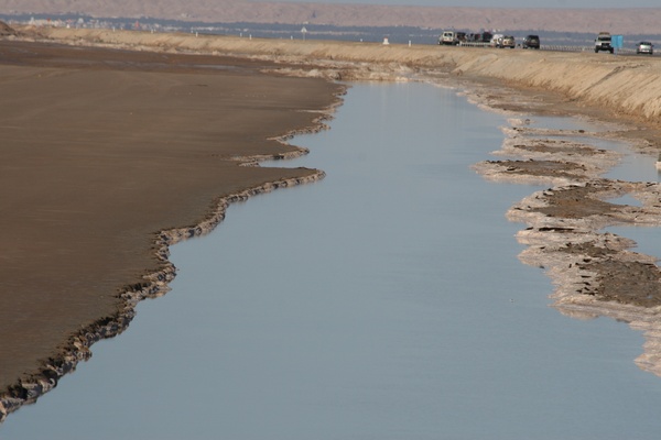 Restos de agua salada