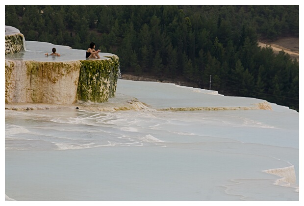 Enjoying Travertine Pools