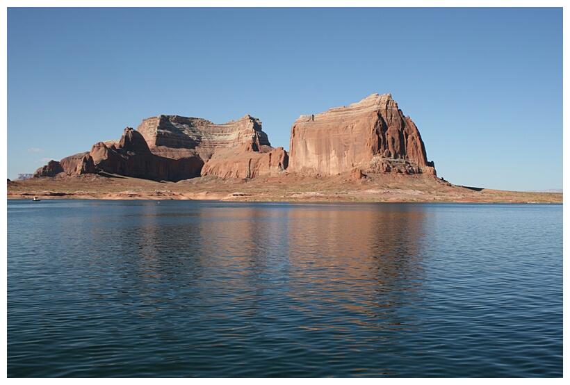 Blue Water and Red Stone