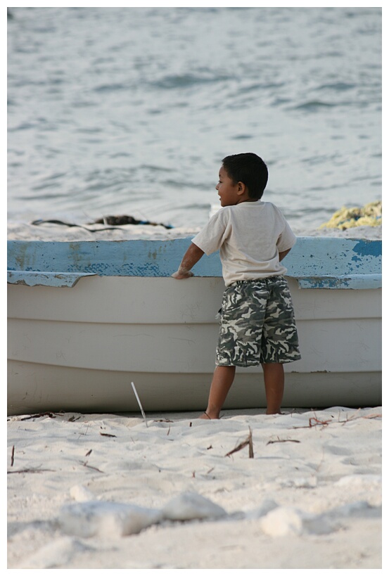 Nio en la Playa