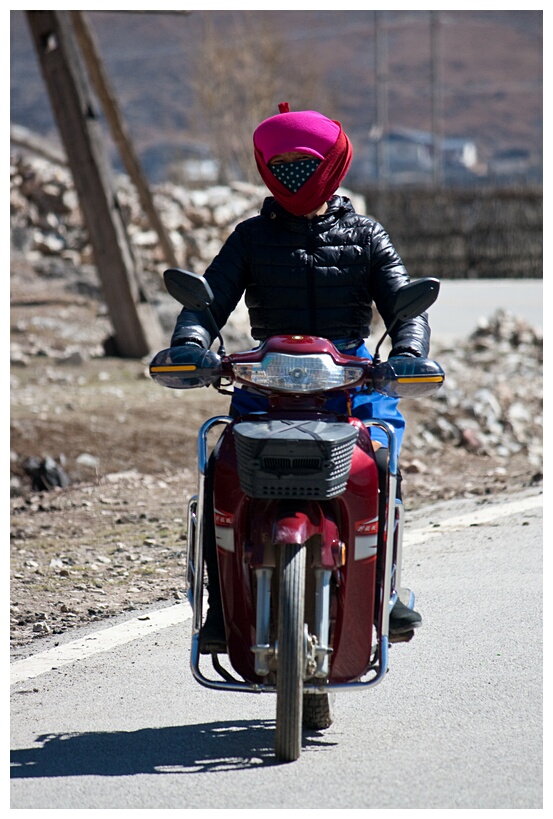 Tibetan Biker